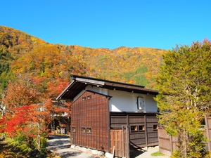 福地温泉の今朝のもよう。草円より